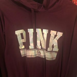 Pink Sweatshirt with hoodie & matching leggings.
